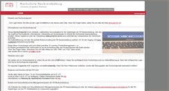 Desktop Screenshot of portal.hs-nb.de